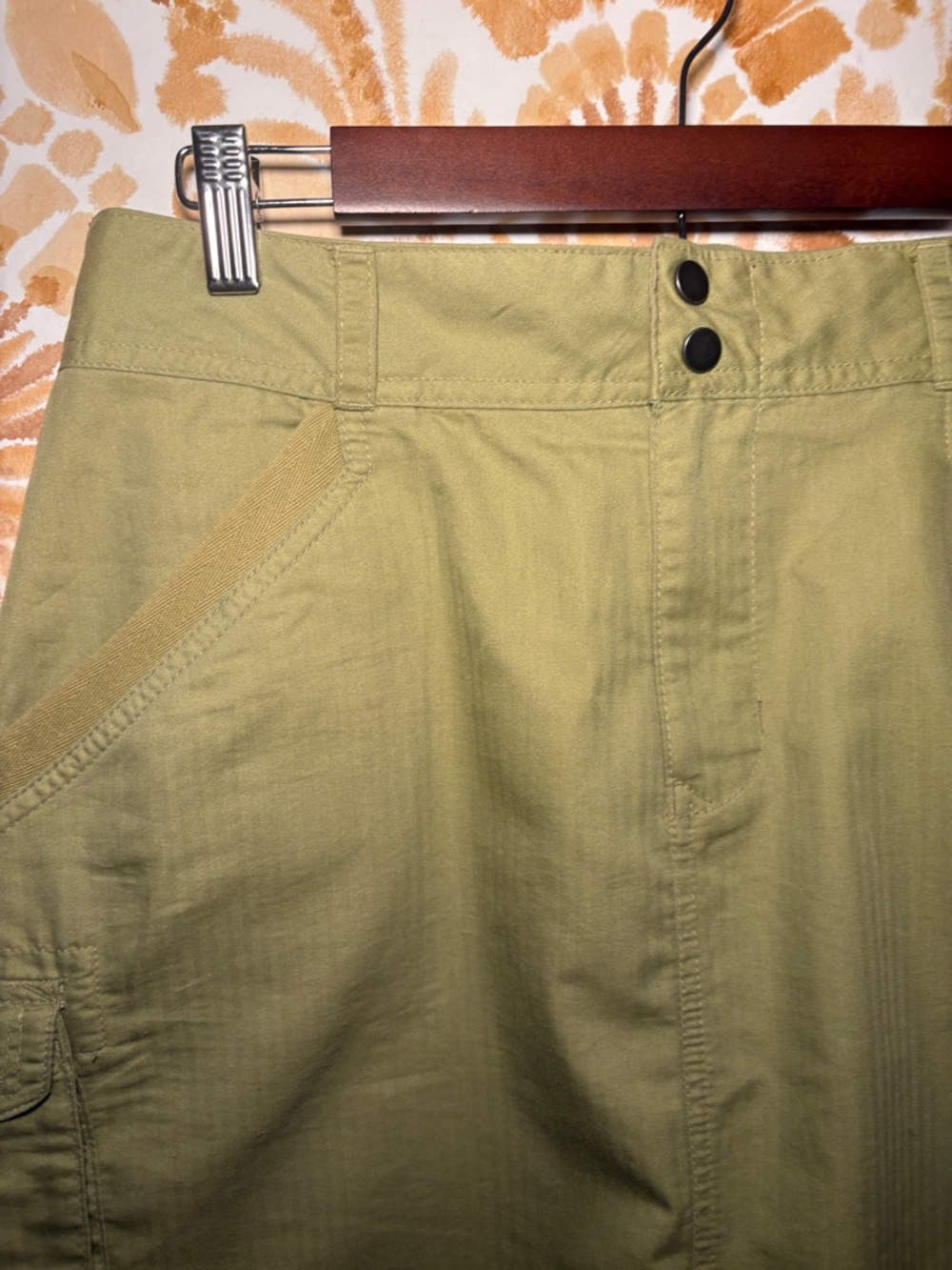 REI Olive Green Cargo Utility Skirts Women's Hiking Travel Outdoor Skirt - Picture 7 of 7